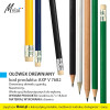 OŁÓWEK EKONOMICZNY, kod produktu: AXP V 7682. Drewniany ołówek z gumką. Naostrzony. Wykonany z drewna. Produkt dostępny w 10 wersjach kolorystycznych. Wymiar produktu: średnica 0,7cm x 18,6cm. Na produkcie wykonujemy dowolny nadruk reklamowy w polu około 6x60mm. Cena orientacyjna bez kosztów nadruku: 0,29zł/szt netto. Zapraszamy! www.molai.pl #molaireklama