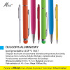 DŁUGOPIS ALUMINIOWY, kod produktu: AXP V 1637. Długopis touch pen z dopasowaną kolorystycznie gumową końcówką. Kolorowy trzon i srebrne dodatki. Wydajny, niebieski wkład piszący. Ponadczasowy upominek reklamowy dla każdego! Wymiar produktu: Ø 0,8 x 13,5 cm. Materiał: aluminium. Waga 1000szt: 8kg. Dostępny w różnych wersjach kolorystycznych. Na produkcie wykonujemy dowolne znakowanie reklamowe (w polu około 40x5mm). Cena orientacyjna bez kosztów nadruku: 1,51zł/szt. netto. Zapraszamy! www.molai.pl #molaireklama
