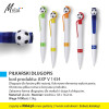 PIŁKARSKI DŁUGOPIS, kod produktu: AXP V 1434. Długopis dla fanów piłki nożnej. Kolorowe elementy wykończenia. Obrotowa piłka nożna w korpusie produktu. Zabawna forma długopisu dla małych i dużych chłopców. Materiał: plastic. Rozmiar: średnica 1,8 x 14,2cm. Waga 1000szt: 12kg. Dostępny w pięciu wersjach kolorystycznych: żółty (08), pomarańczowy (07), jasnozielony (10), granatowy (04), czerwony (05). Na produkcie wykonujemy dowolne znakowanie reklamowe (w polu około 6x40mm). Cena orientacyjna bez kosztów nadruku: 2,15zł/szt. netto. Zapraszamy! Molai, 30-728 Kraków ul. Nowohucka 51A www.molai.pl #molaireklama