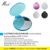 LUSTERKO KIESZONKOWE (POCKET MIRROR), kod produktu: AXP V 4107. Praktyczne lusterko kieszonkowe. Obowiązkowy gadżet w torebce każdej kobiety. Uniwersalny produkt podróżny odpowiedni dla każdego. Materiał główny: plastik, szkło. Waga 700szt: 14kg. Rozmiar: Ø6,1 x 0,4 cm. Lusterko dostępne w 5 wersjach kolorystycznych. Na produkcie wykonujemy dowolne znakowanie reklamowe (w polu około 45x45mm). Cena orientacyjna bez kosztów nadruku: 2,21zł/szt. netto. Zapraszamy! www.molai.pl #molaireklama 